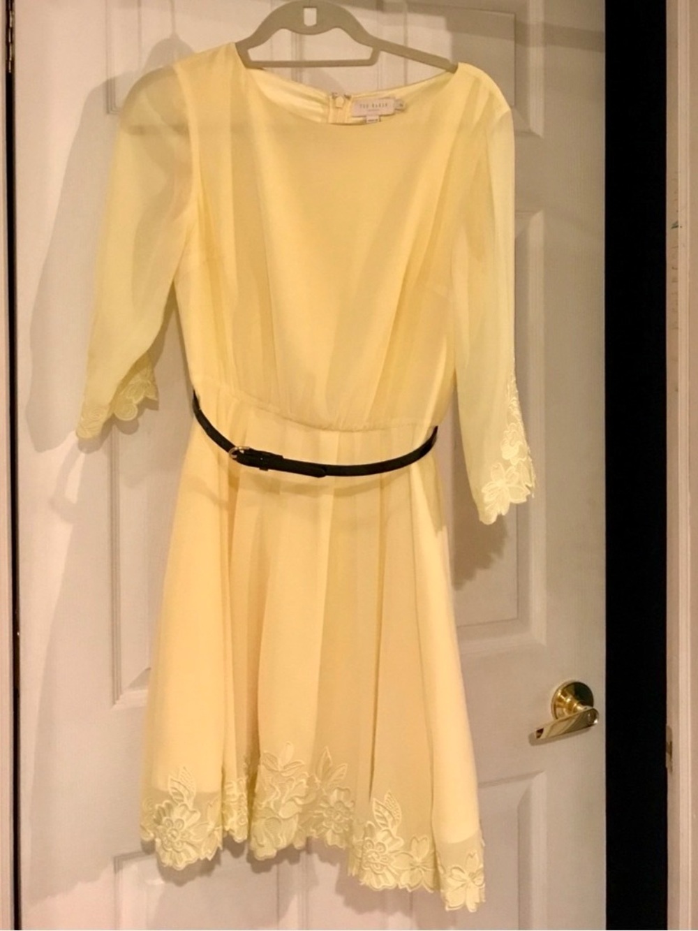 GORGEOUS Ted Baker 2 Chiffon Lace trim Summer Dress, Fits 4-6, NWOT